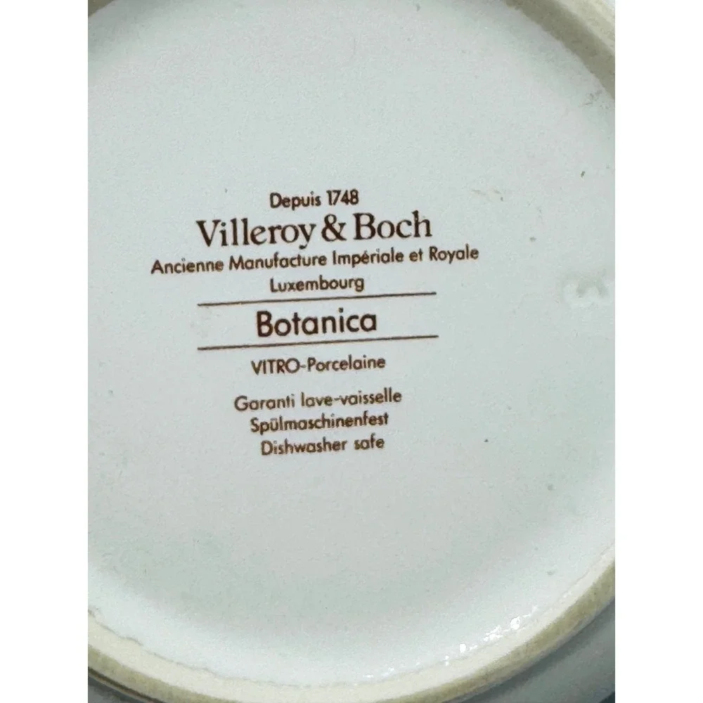 Villeroy Boch Botanica Fruit Bowl Sinapis Arvensis Wild Mustard Floral 5.25 inch